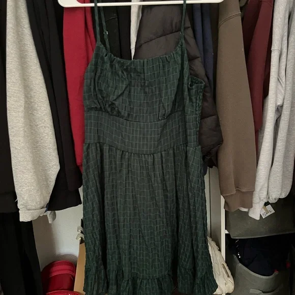 SHEIN Dark Green Midi Dress - Picture 4 of 5